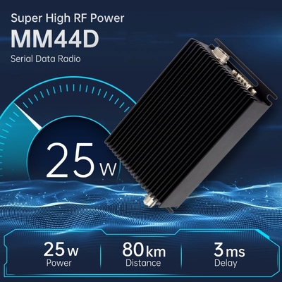 MM44D Super Hoog Vermogen 25 Watt 50 KM ~ 80 KM Seriële gegevens Radiodatalink DTL RS232 / RS485 / TTL