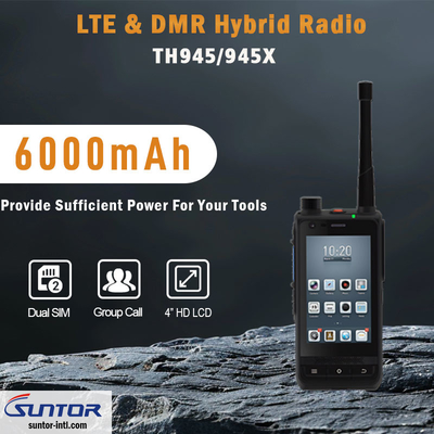 TH945D DMR LTE-radio met UHF/VHF-frequentiebereik en 12,5KHz/25KHz kanaalversperring voor brede dekking en flexibiliteit